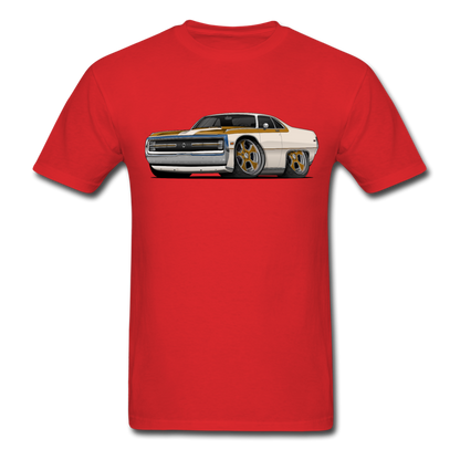 1970 Chrysler 300 Hurst Car Art Men's T-Shirt - red