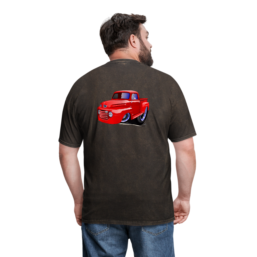Old Red Truck Version B Men's T-Shirt - mineral black