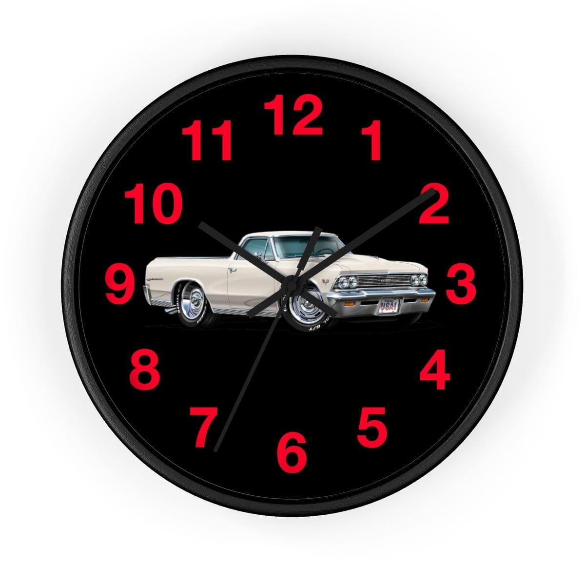 1966 El Camino Car Art Muscle Car Wall clock