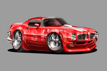 Car Art 71 PONTIAC TRANS AM Cartoon Wall Decal