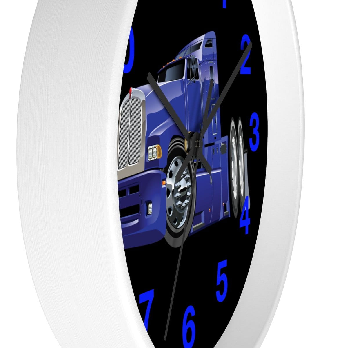 Big Blue Semi Rig Wall clock