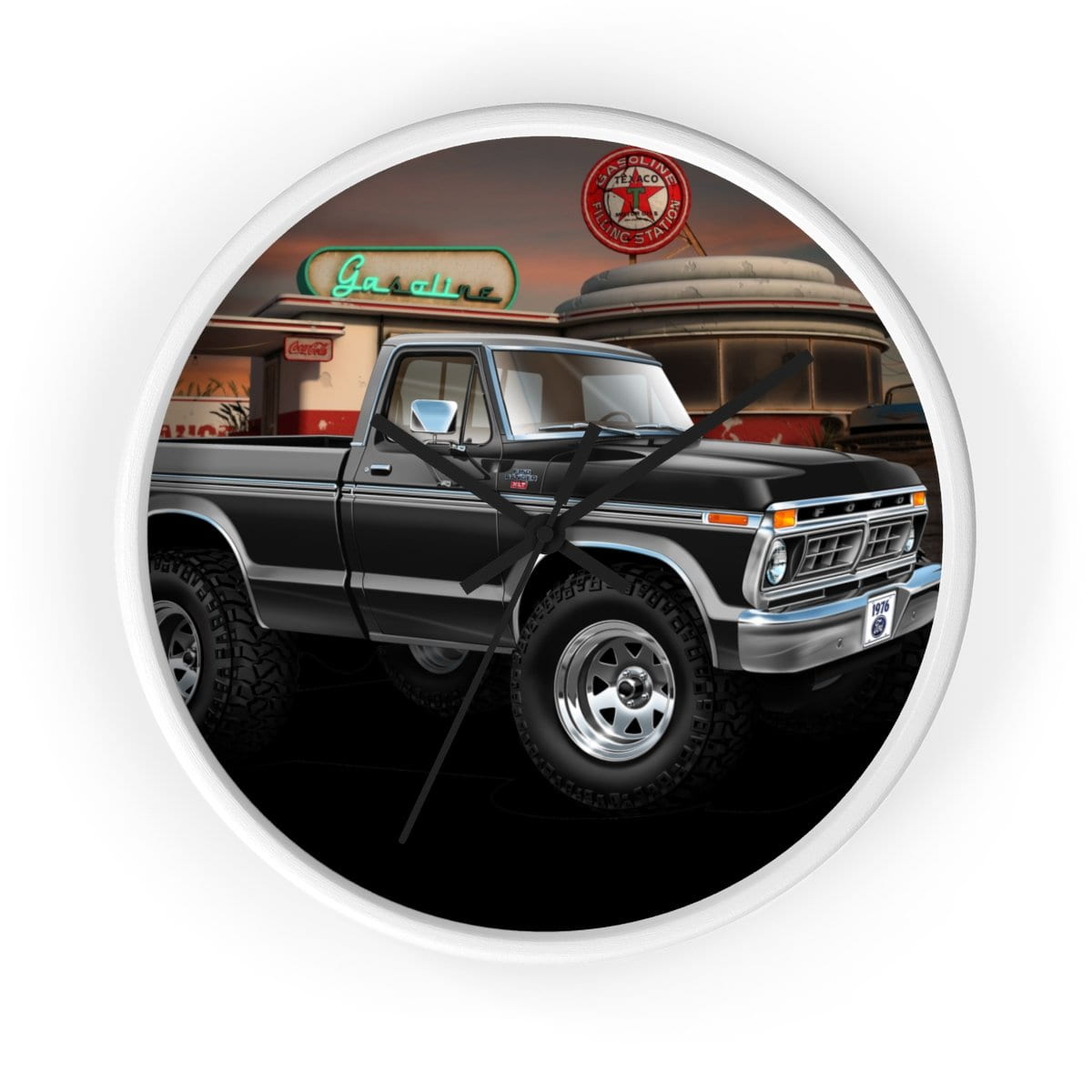 1976 F-150 Ranger XLT 4x4 Pickup Wall clock