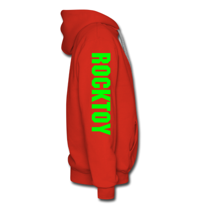 Green Jeep Rocktoy Rock Climber Car Art Men’s Premium Hoodie - red