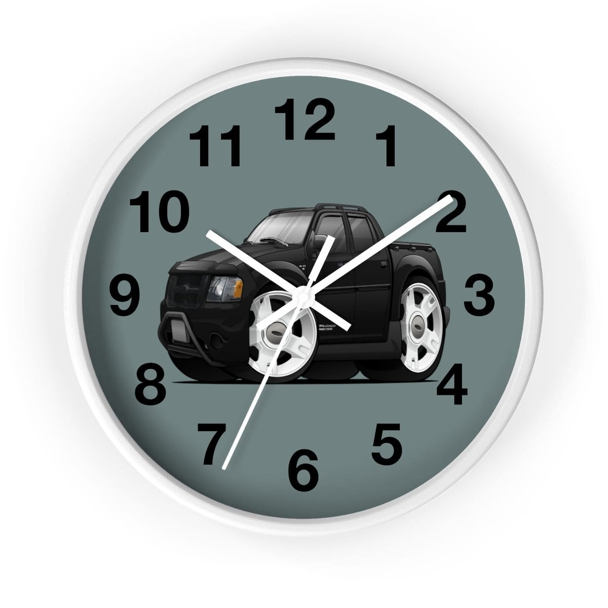 Sport Track Gray background Wall clock