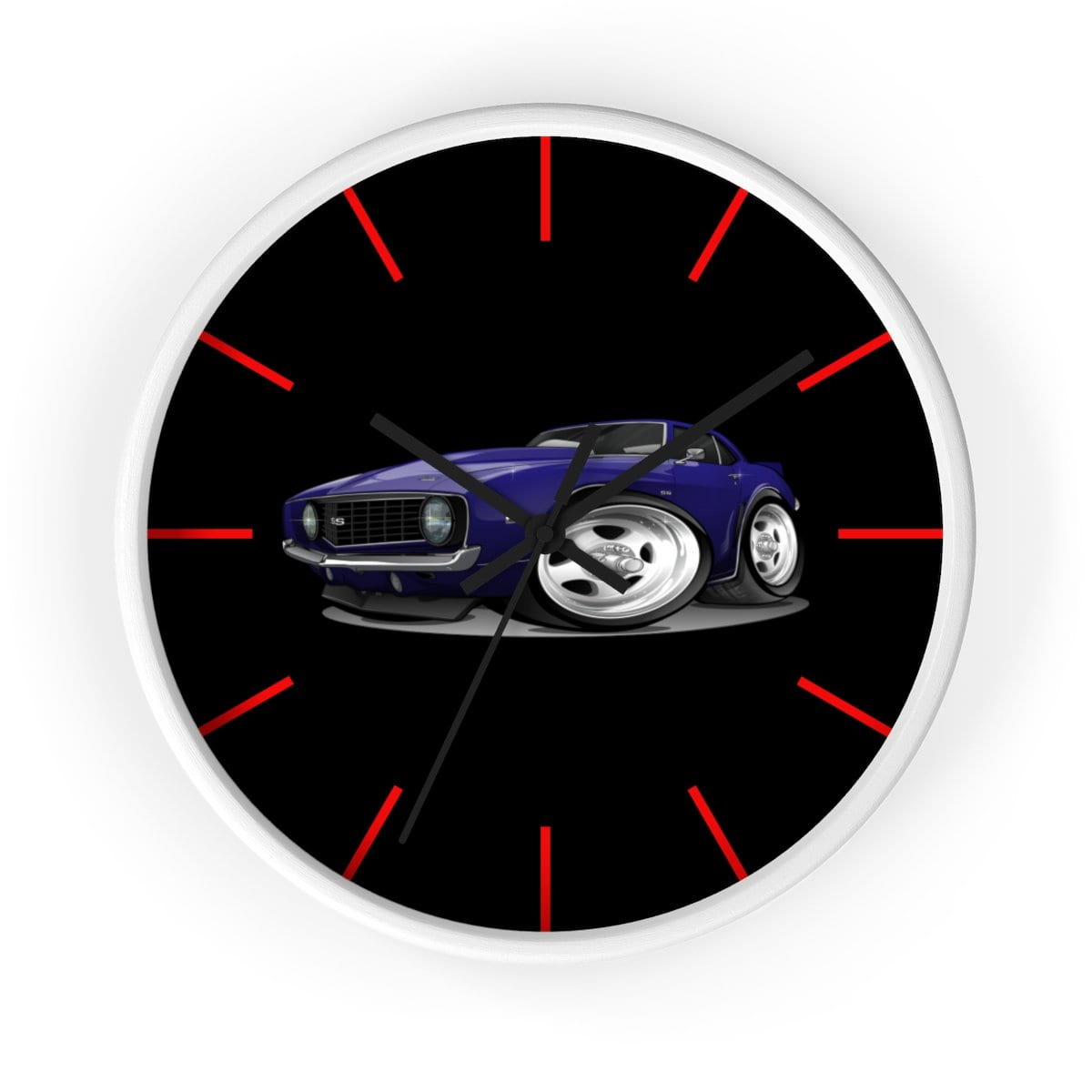 1st Generation Camaro Purple Wall clock