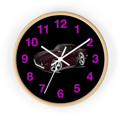 1969 Camaro Z28 Muscle Car Art Wall clock