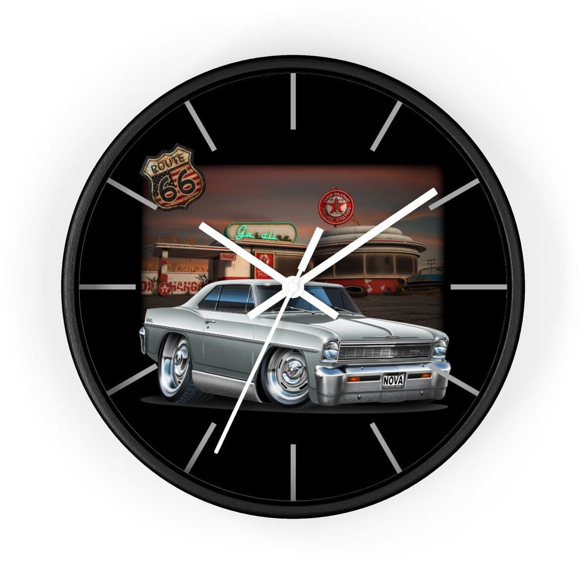 1966 Nova Texaco Wall clock