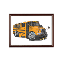 2017 International School Bus Sublimation Wall Plaque