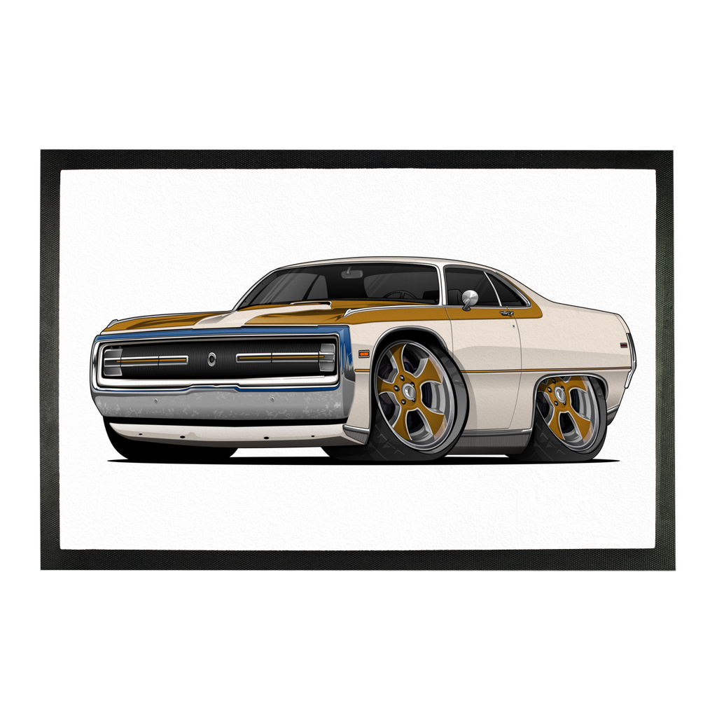 1970 Chrysler 300 Hurst Car Art Sublimation Doormat
