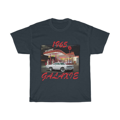1965 Galaxie Muscle Car Art Route 66 Unisex Heavy Cotton Tee