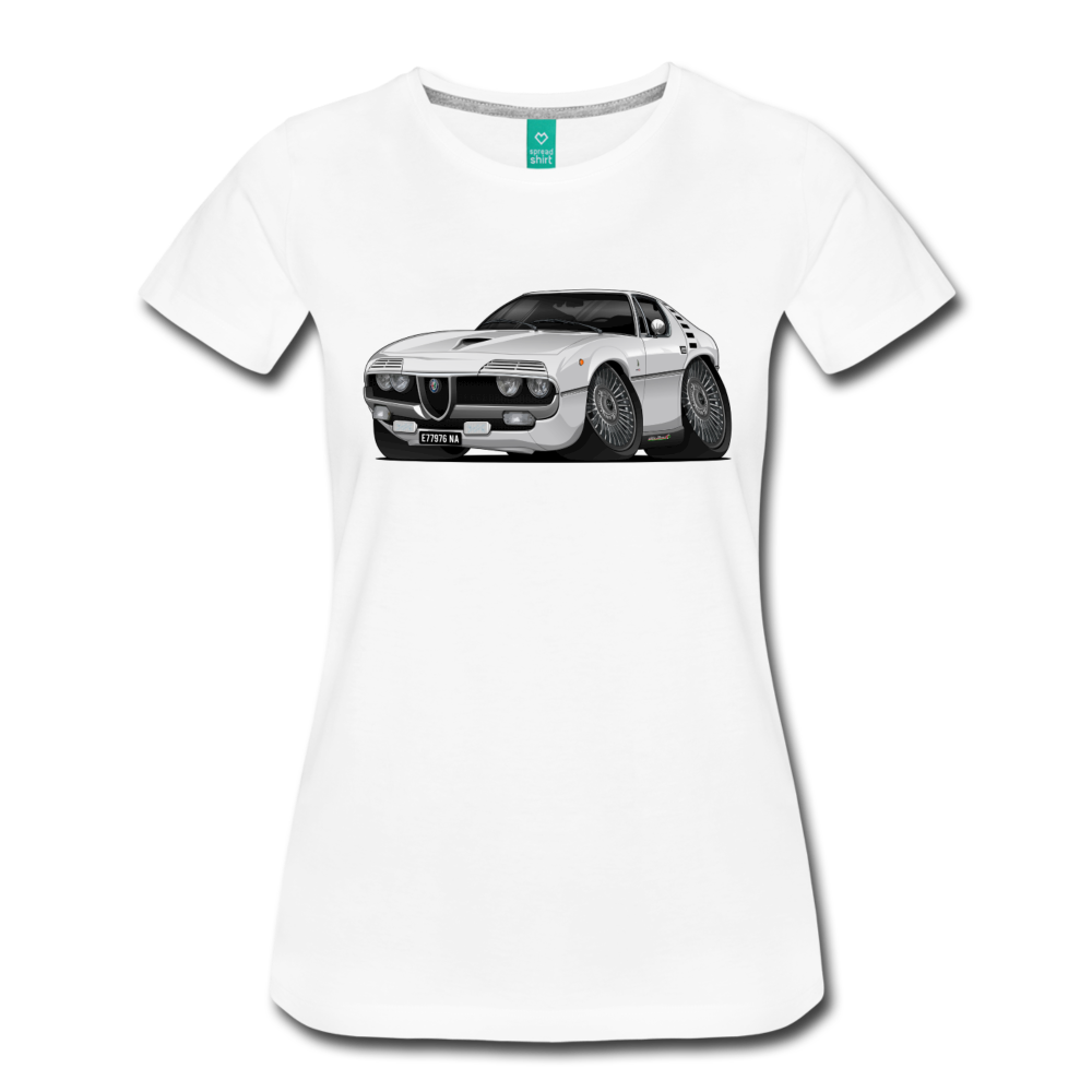 1971 Alfa Romeo Montreal Women’s Premium T-Shirt - white