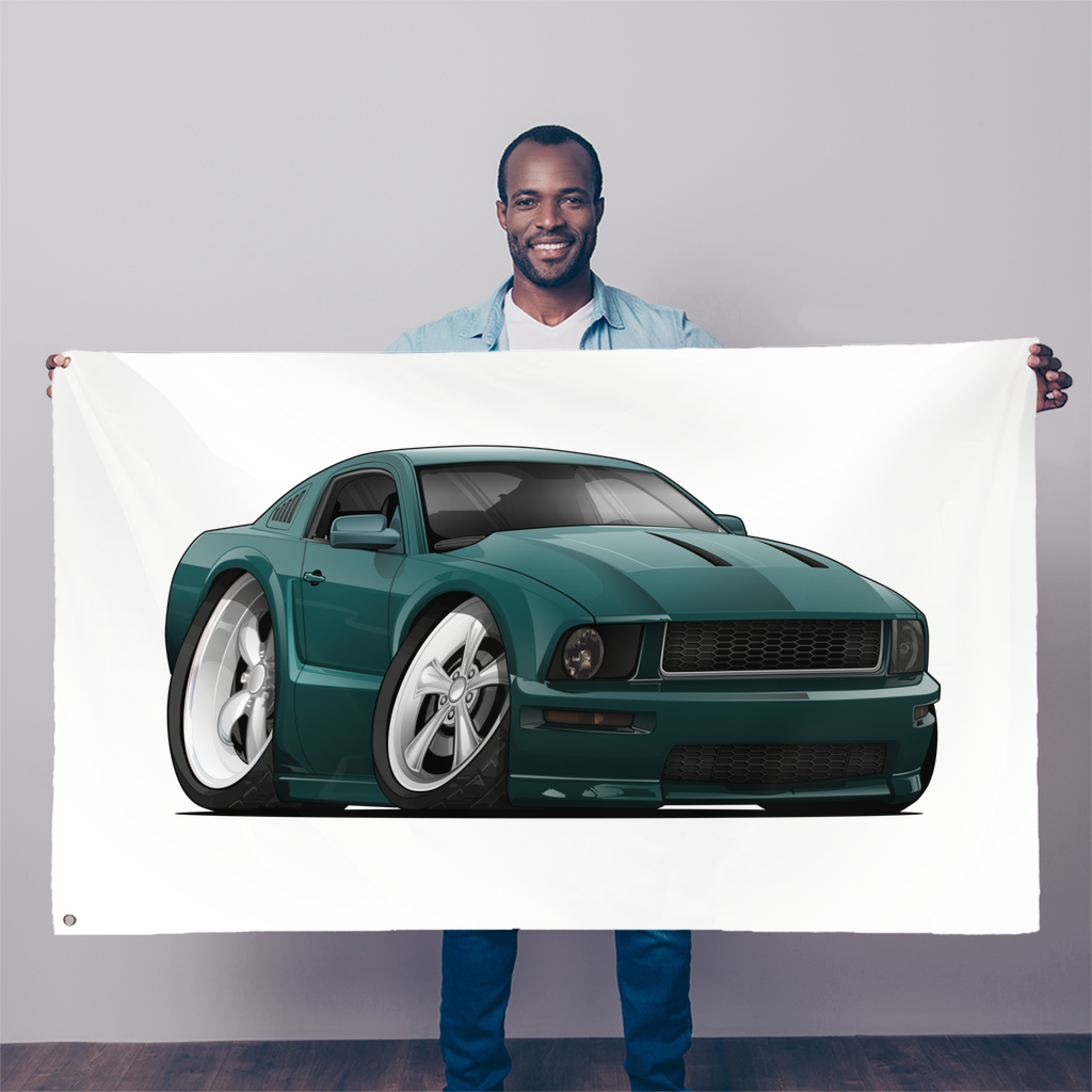 2008 Mustang Sublimation Flag