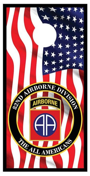 82ND Airborne Division Corn hole Board Decal Wraps