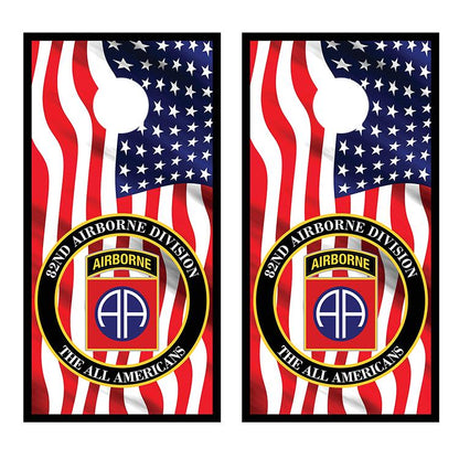 82ND Airborne Division Corn hole Board Decal Wraps