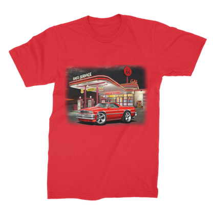 1978 El Camino Gas Station Route 66 Premium Jersey Men's T-Shirt