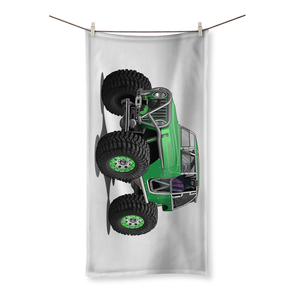 Jeep 4x4 Rocktoy Rock Climber Car Art Sublimation All Over Towel