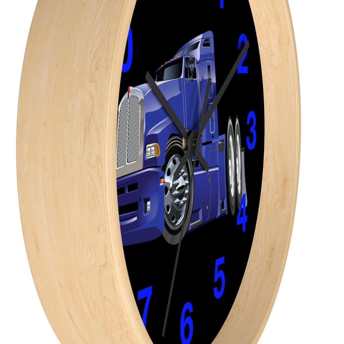 Big Blue Semi Rig Wall clock