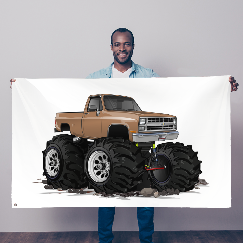 1986 4x4 Pickup Truck Sublimation Flag