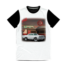 1965 White Galaxie Muscle Car Art Classic Sublimation Panel T-Shirt