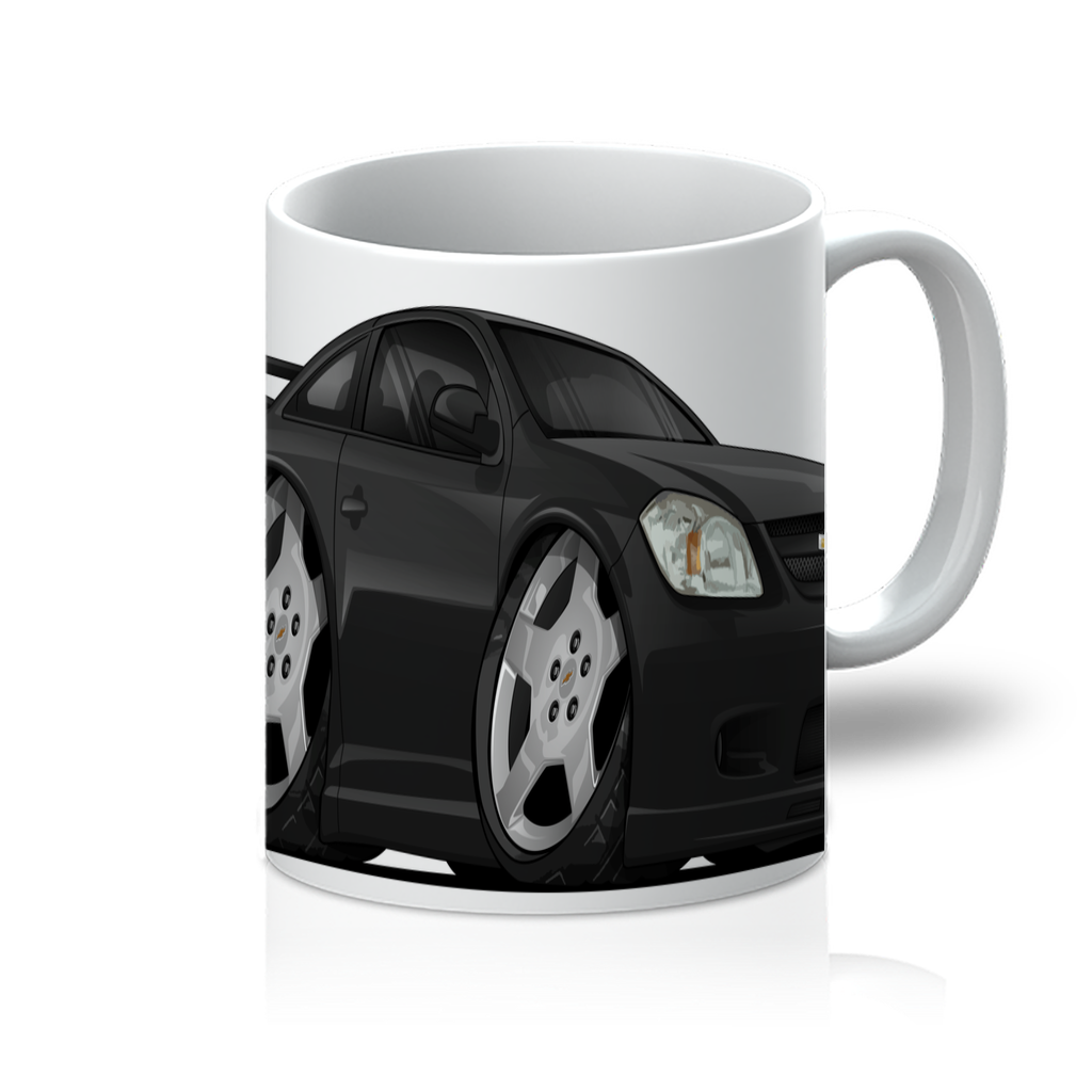Black Cartoon Car Hot Rod 11oz Mug