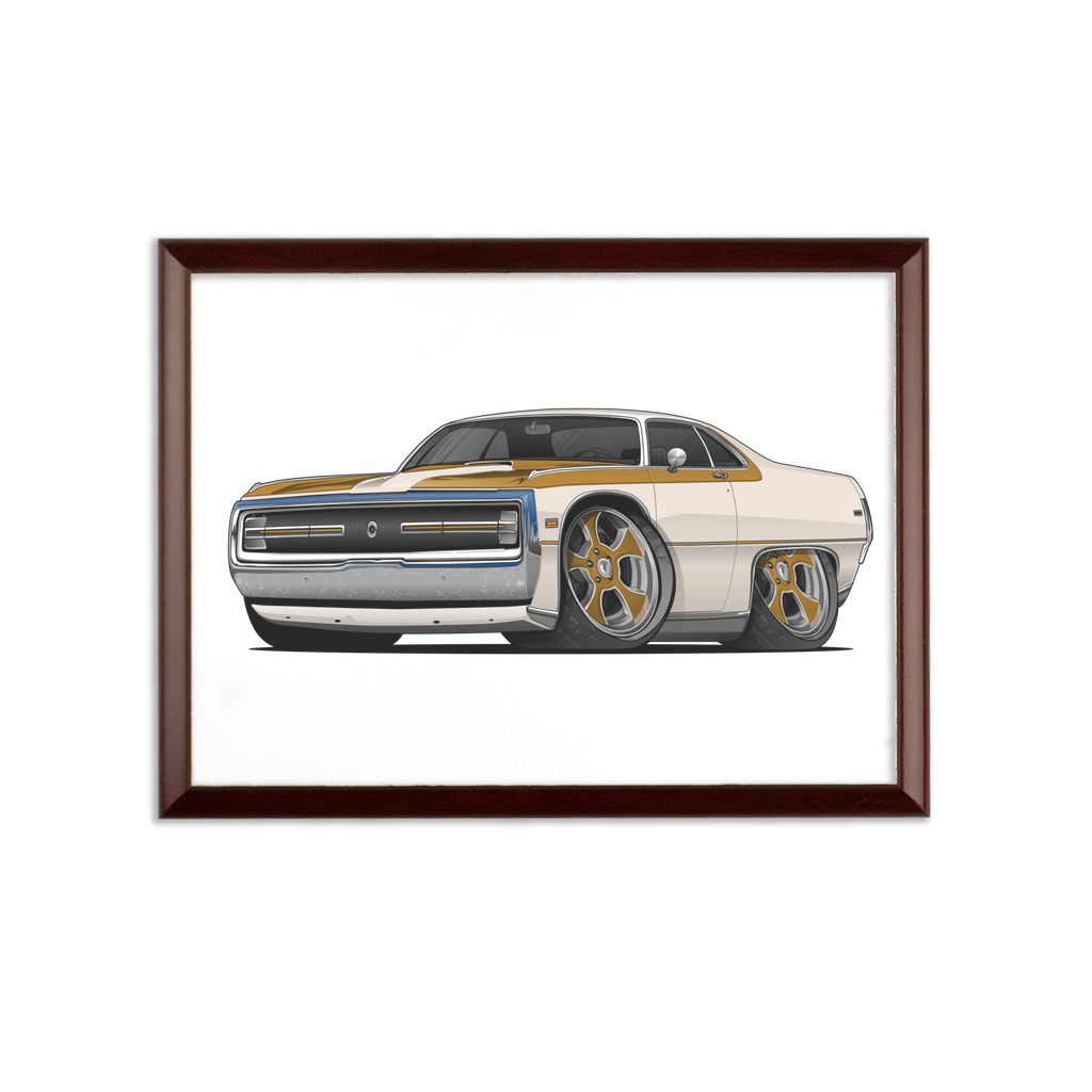 1970 Chrysler 300 Hurst Car Art Sublimation Wall Plaque