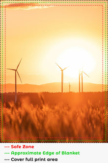 Windmill Sunset Blanket