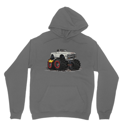 1972 GMC 4x4 Pickup Monster Truck with Rocks Car Art Classic Adult Hoodie