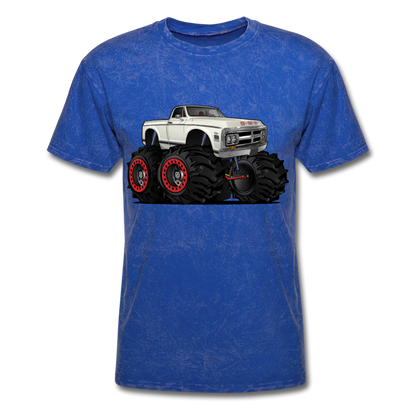 1972 GMC 4X4 Monster Pickup Truck Car Art Men's T-Shirt - mineral royal