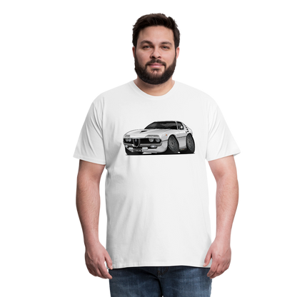 1971 Alfa Romeo Montreal Car Art Men's Premium T-Shirt - white