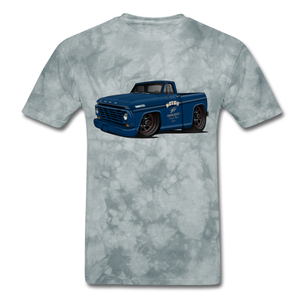 1967 Ford F-100 Men's T-Shirt - grey tie dye