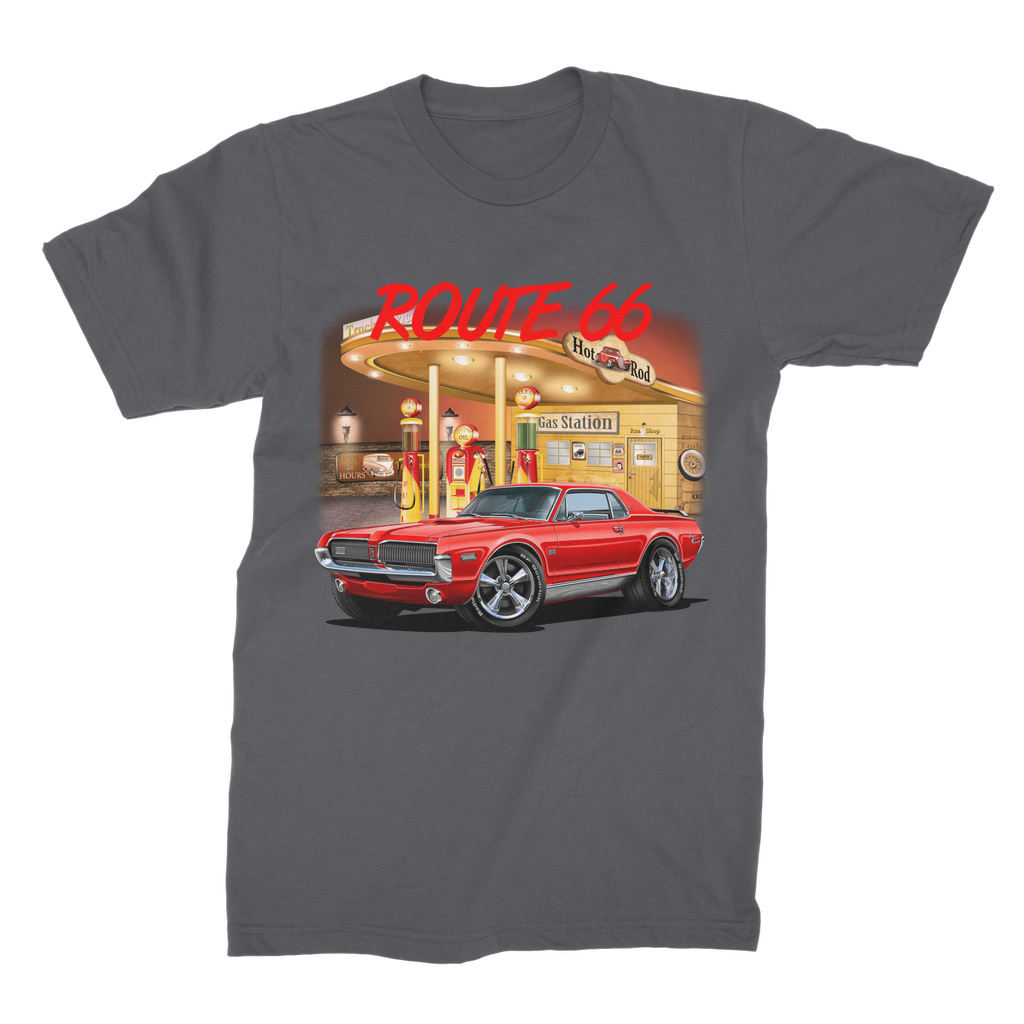 Gas Station Mercury Cougar Premium Jersey Men's T-Shirt