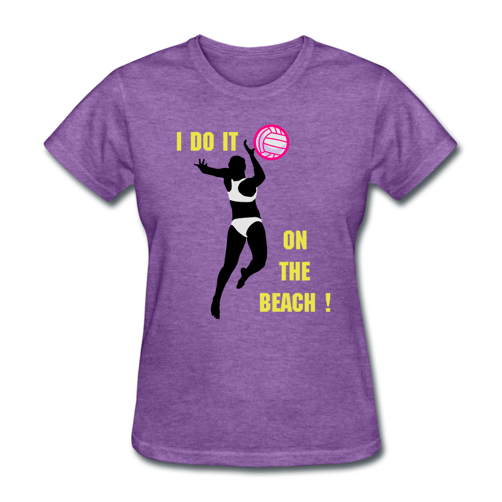 Beach Volleyball Women's T-Shirt - purple heather