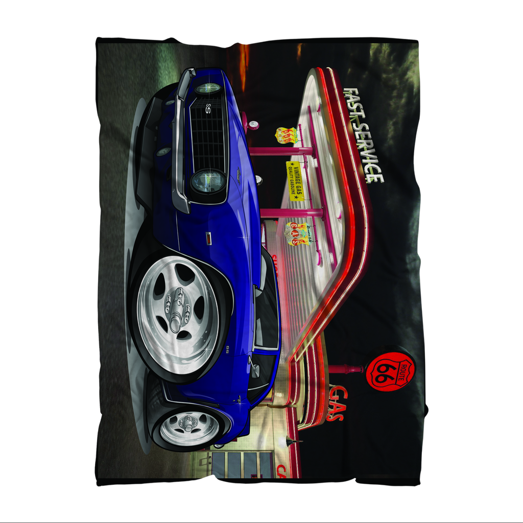 1st Generation Purple Camaro Premium Sublimation Adult Blanket