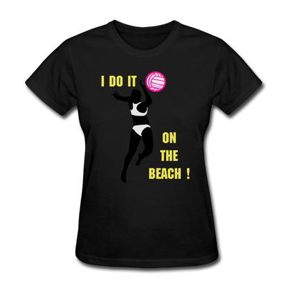 Beach Volleyball Women's T-Shirt - black