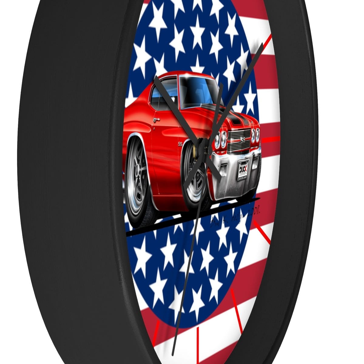 Stars and Stripes and a 1970 Chevelle Wall clock