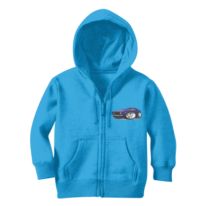 1st Generation Purple Camaro Classic Kids Zip Hoodie