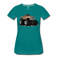 1986 Chevrolet 4x4 Pickup Truck Car Art Women’s Premium T-Shirt - teal