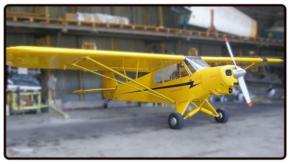 Yellow Piper Cub Desk Mat