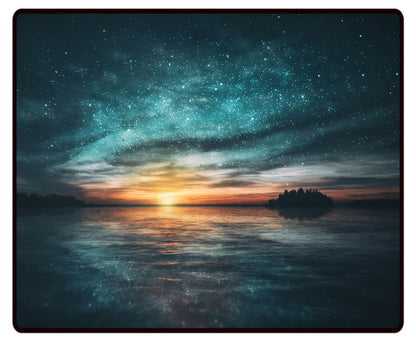Starry Night Sunset Desk Mat