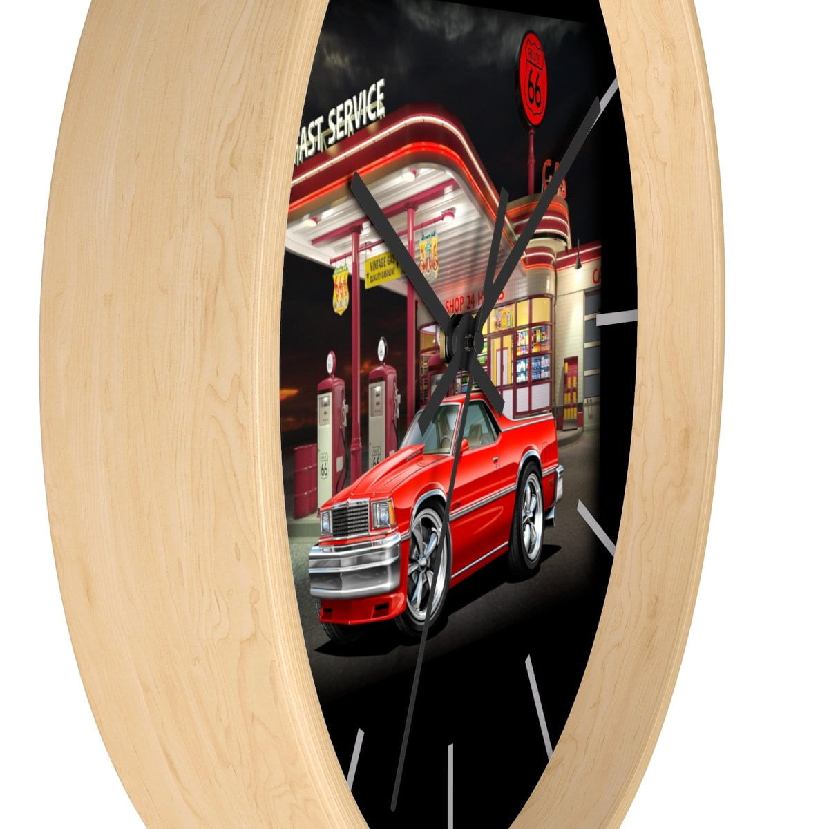 1978 El Camino Gas Station Wall clock