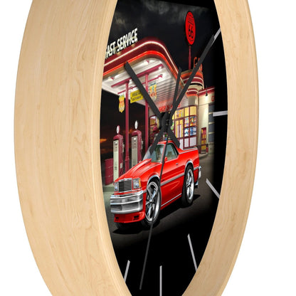 1978 El Camino Gas Station Wall clock