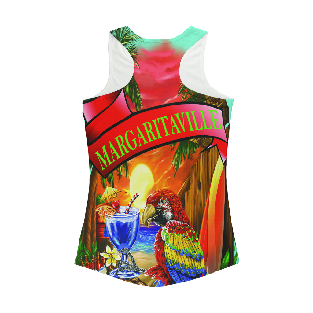 Baby Blue Margaritaville Women Performance Tank Top