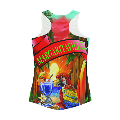 Baby Blue Margaritaville Women Performance Tank Top
