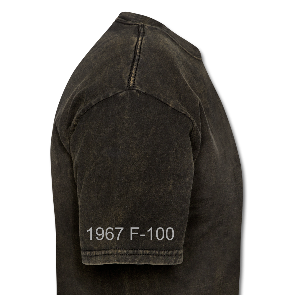 1967 Ford F-100 Men's T-Shirt - mineral black