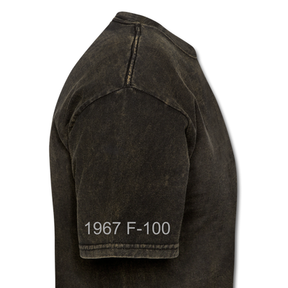 1967 Ford F-100 Men's T-Shirt - mineral black