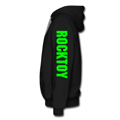 Green Jeep Rocktoy Rock Climber Car Art Men’s Premium Hoodie - black