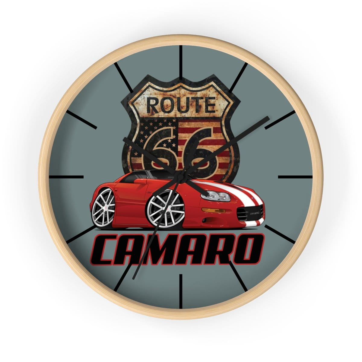 4th Generation Camaro Route 66 Wall clock