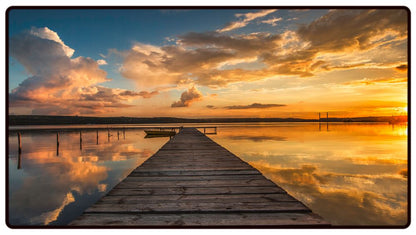Lake Sunsets Desk Mat