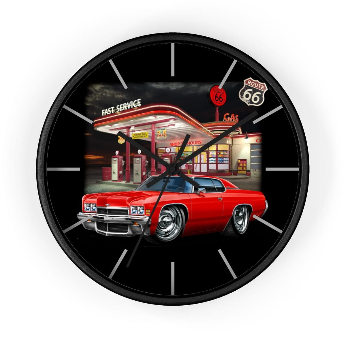 1972 Impala Vintage Gas Wall clock