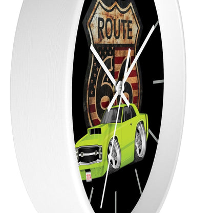 1969 Dart Route 66 Car Art Wall clock